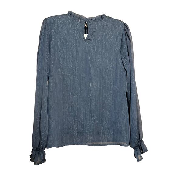 Andree by unit Dream Of The Day Charcoal Gray Blouse size Small - Picture 6 of 10